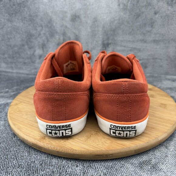 VTG Converse Cons Wells Ox Shoes Mens Size 9.5 Orange Suede Skate Sneakers main image 4